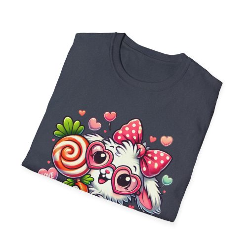 Cute Bunny Love Unisex Softstyle T-Shirt - Perfect for Valentine's Day and Spring Celebrations - Image 53