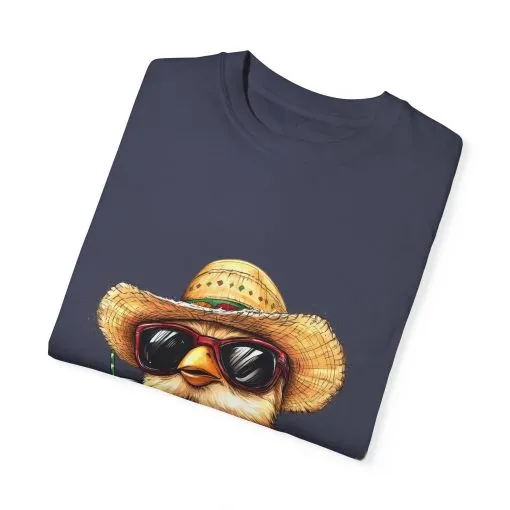 Funny Beach Bird T-Shirt - Unisex Garment-Dyed Summertime Tee - Image 2