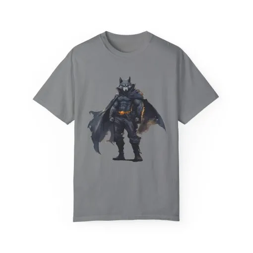 Heroic Wolf T-Shirt | Unisex Garment-Dyed Tee for Animal Lovers & Comic Fans - Image 9