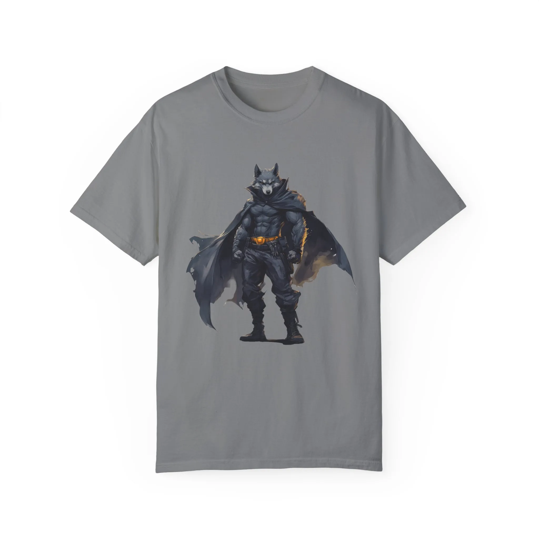 Heroic Wolf T-Shirt | Unisex Garment-Dyed Tee for Animal Lovers & Comic Fans - Image 9