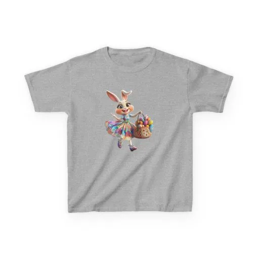 Easter Bunny Kids Tee - Cute Cotton T-Shirt for Spring Celebrations - Image 7
