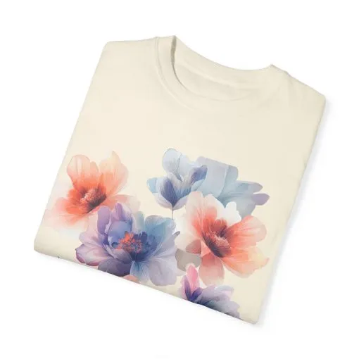 Floral Print Unisex T-Shirt - Perfect for Spring and Casual Occasions - Image 6