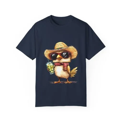 Funny Beach Bird T-Shirt - Unisex Garment-Dyed Summertime Tee - Image 33