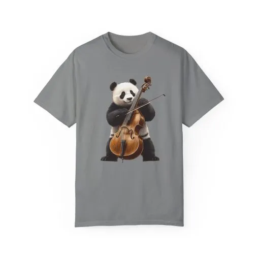Cute Panda Playing Cello Unisex T-Shirt - Funny Animal Graphic Tee - Image 37