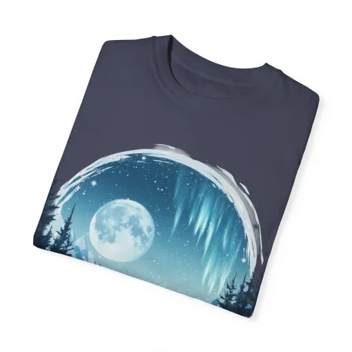 Mystical Wolf Moon T-shirt - Unisex Garment-Dyed Tee for Nature Lovers - Image 22