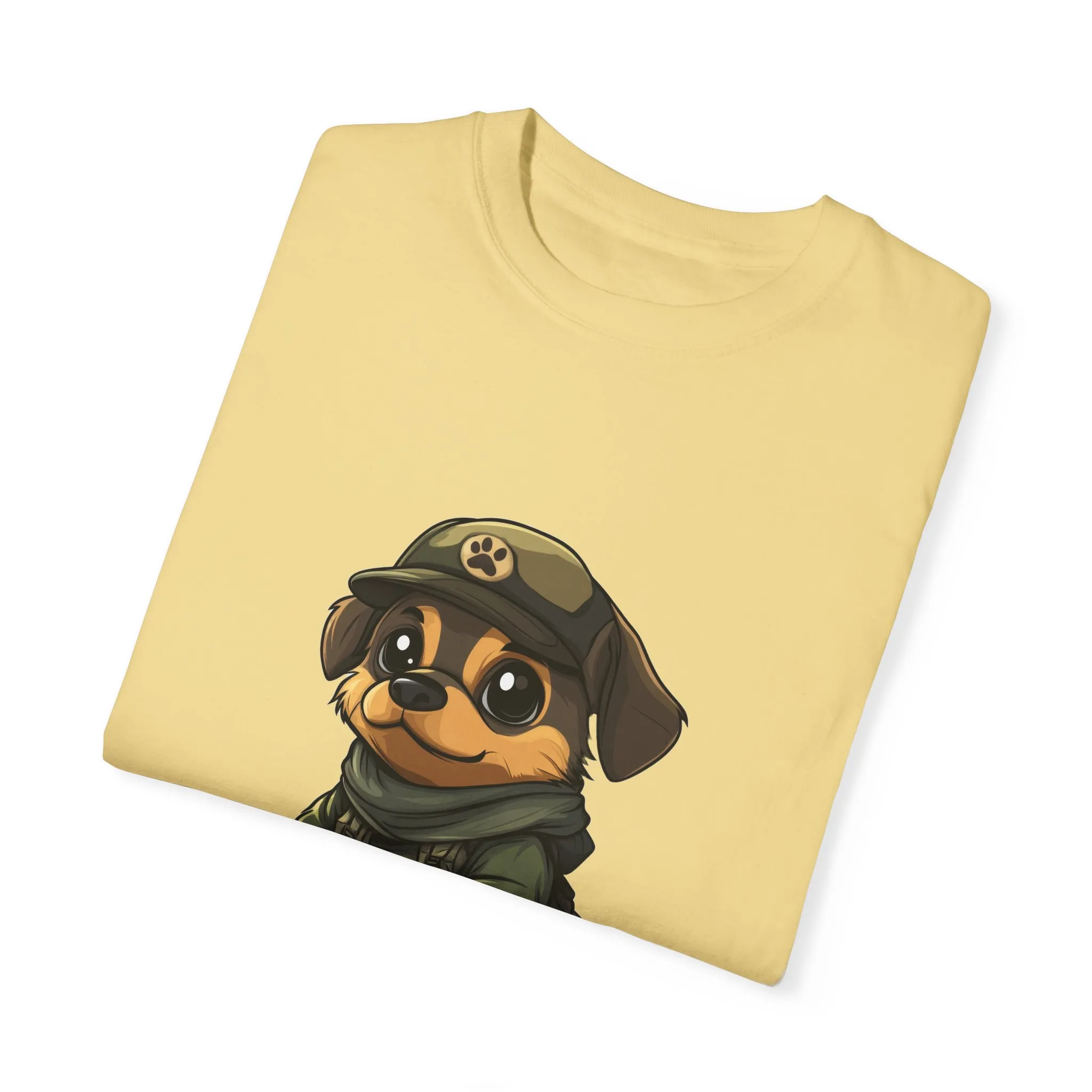 Cute Military Dog Graphic Unisex T-Shirt - Image 14