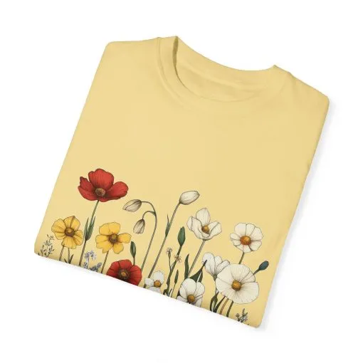 Floral Garden Unisex T-Shirt | Eco-Friendly, Casual Style for Spring & Summer - Image 14