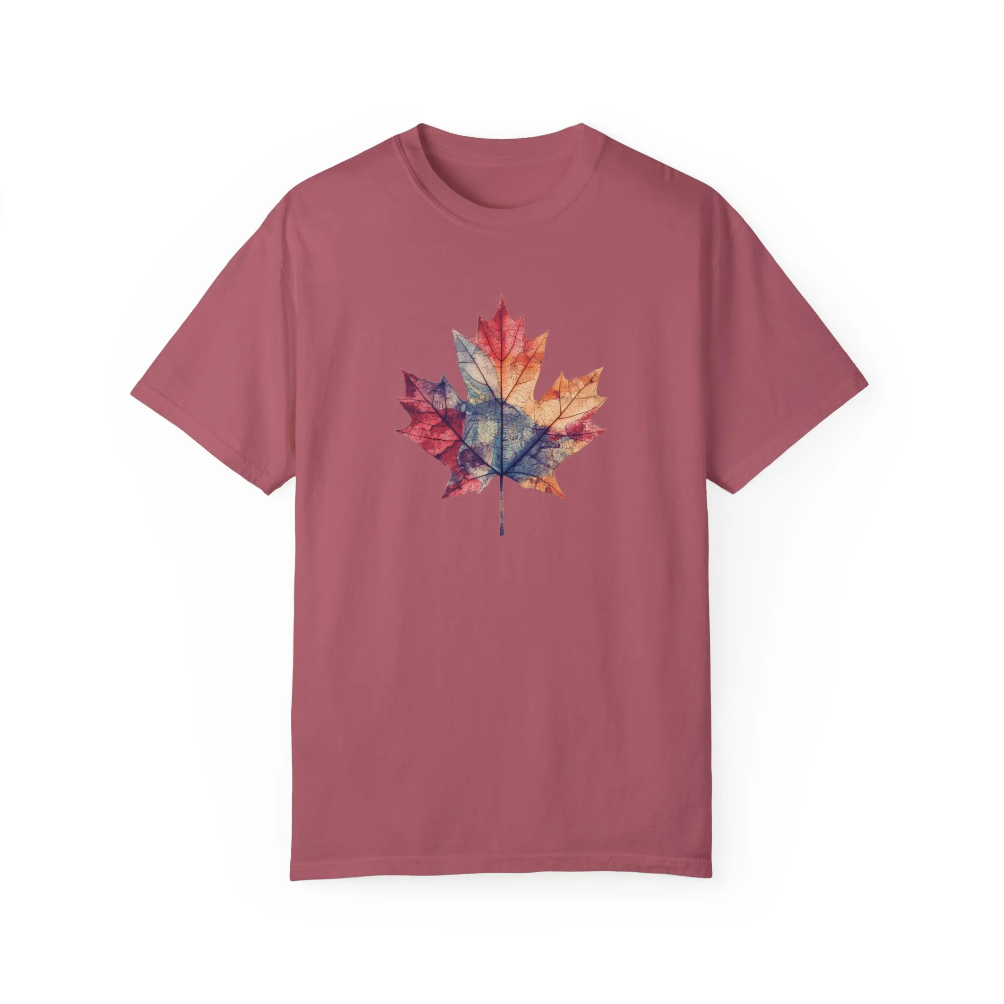 Autumn Maple Leaf Unisex Garment-Dyed T-Shirt - Image 33