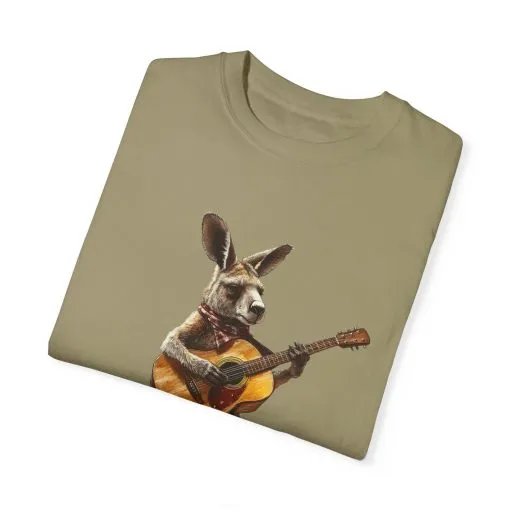 Funny Kangaroo Playing Guitar Unisex T-shirt - Image 22
