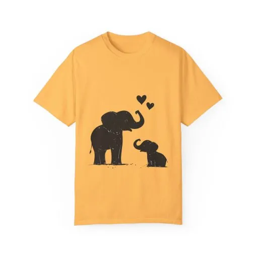 Heartwarming Elephant Love Unisex T-Shirt - Image 21