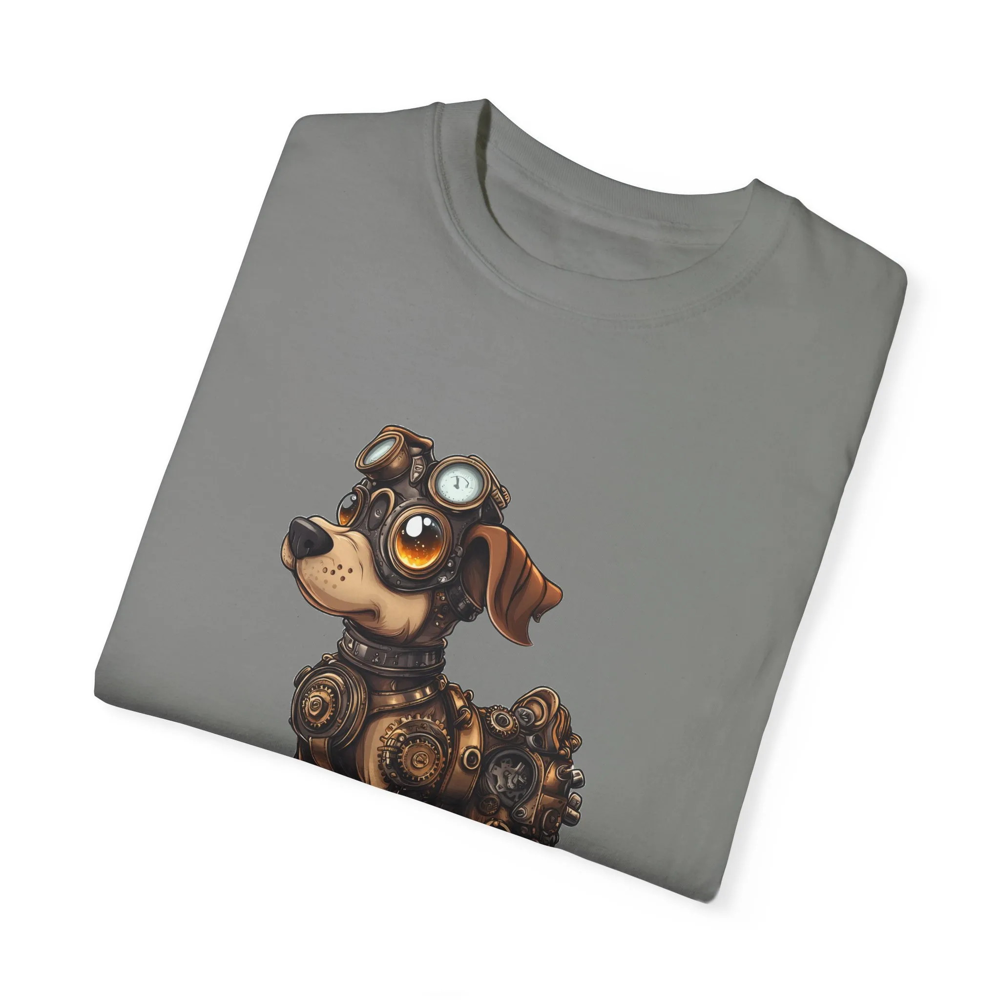 Steampunk Dog T-Shirt | Unisex Garment-Dyed Tee for Animal Lovers - Image 30