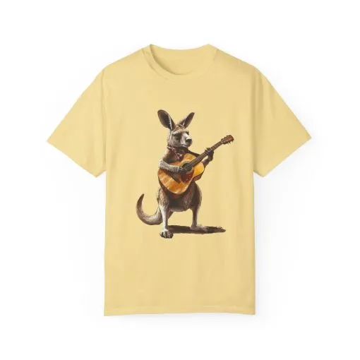 Funny Kangaroo Playing Guitar Unisex T-shirt - Image 29