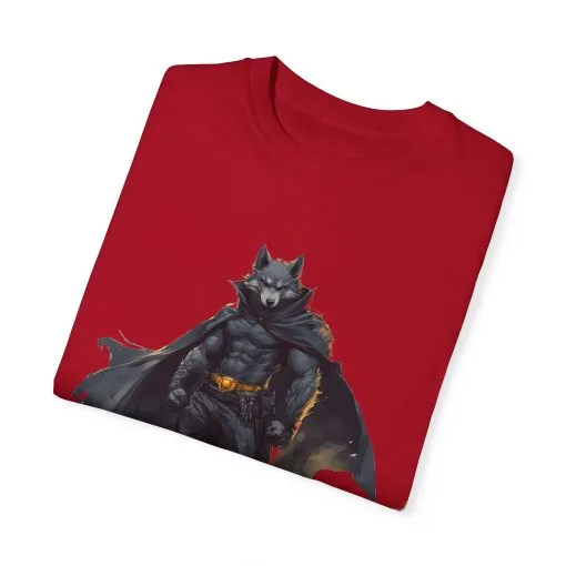 Heroic Wolf T-Shirt | Unisex Garment-Dyed Tee for Animal Lovers & Comic Fans - Image 54