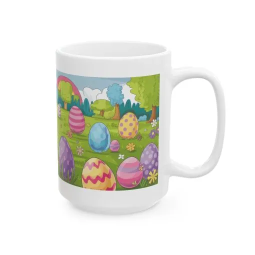Easter Bunny Ceramic Mug - Colorful Spring Design for Holiday Celebrations - Image 8
