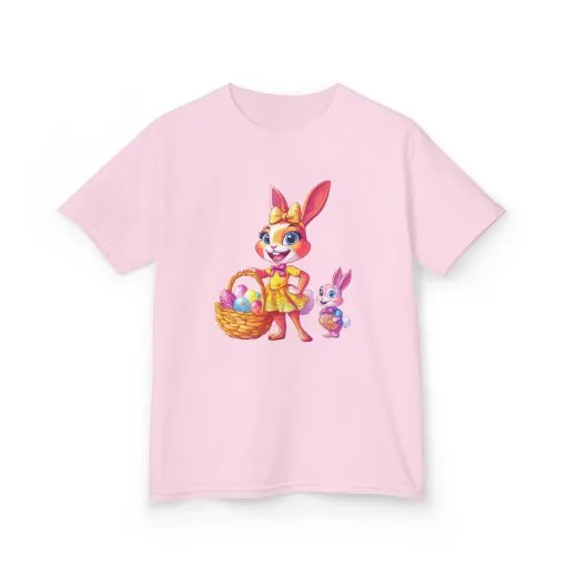 Easter Bunny Kids Tee - Cute Cotton T-Shirt for Spring Celebrations - Image 29