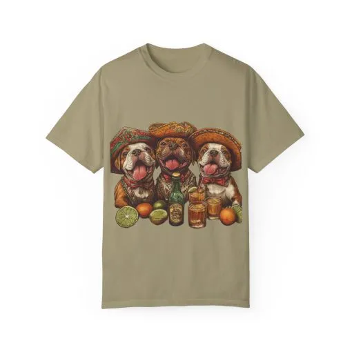 Funny Pug Party T-Shirt - Unisex Garment-Dyed Tee for Dog Lovers - Image 17