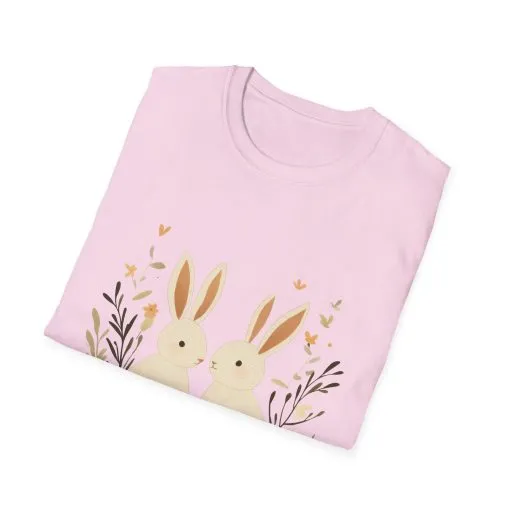 Easter Bunny Graphic Unisex Softstyle T-Shirt - Image 50