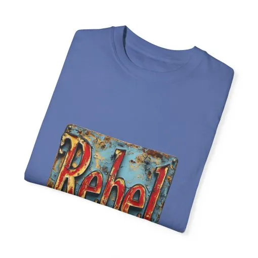 Rebel Unisex Garment-Dyed T-Shirt - Vintage Style Graphic Tee - Image 30