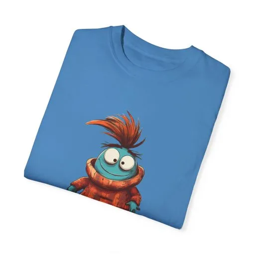Unisex Garment-Dyed T-Shirt - 'Zero Chill' Fun Character Design - Image 30
