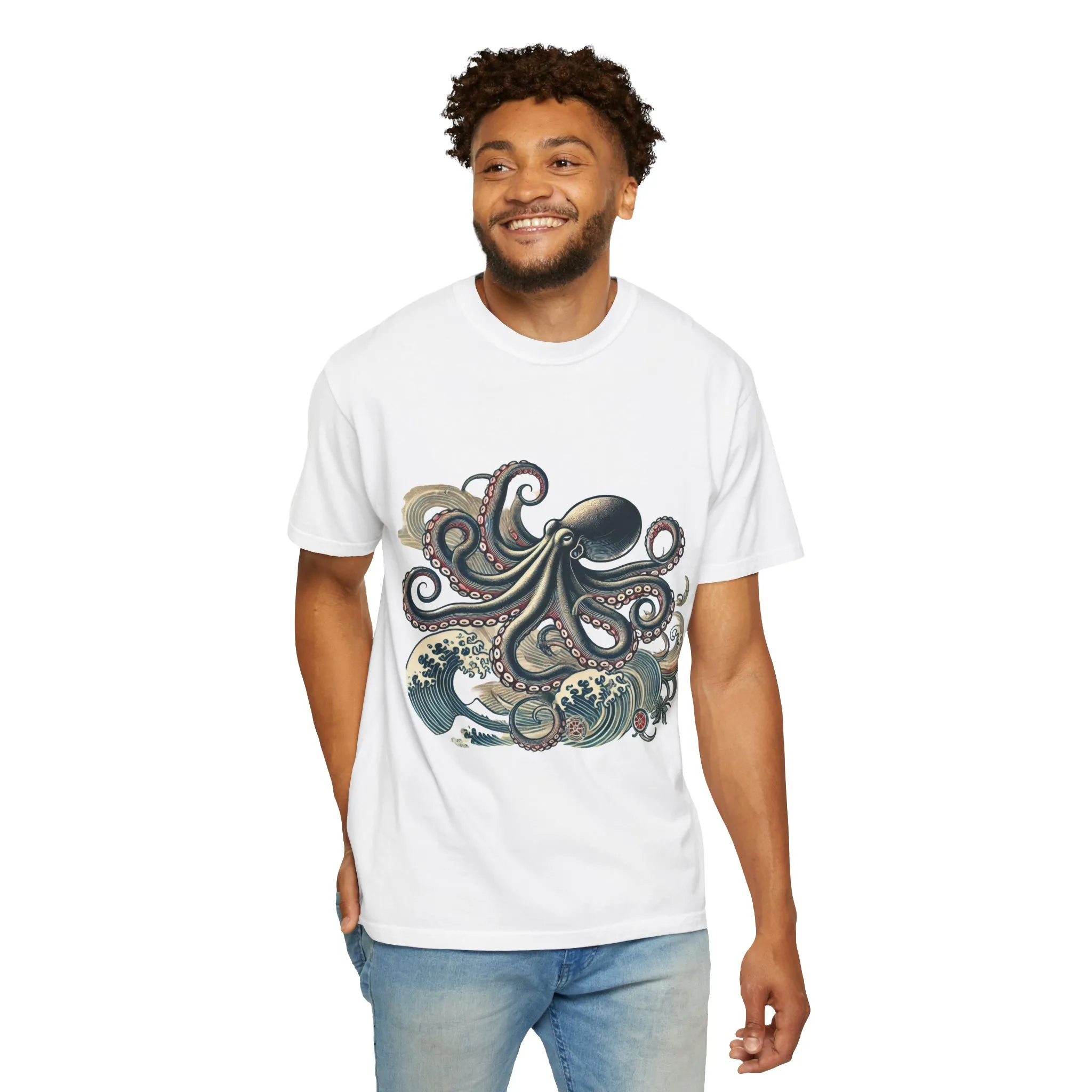 Unisex Ocean-Inspired Octopus T-Shirt - Nautical Graphic Tee - Image 8