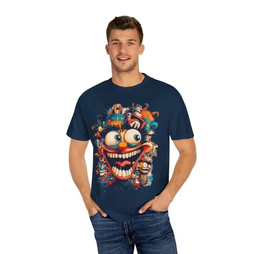 Whimsical Clown Graphic Unisex T-Shirt - Fun and Playful Design for Festivals and Everyday Wear - Image 4
