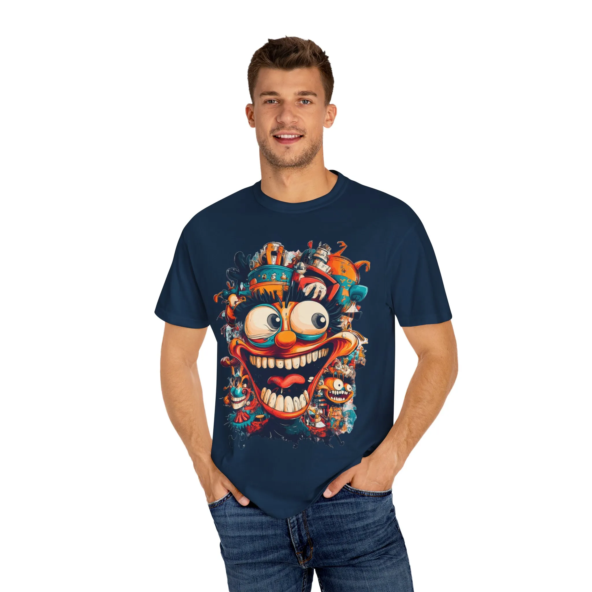 Whimsical Clown Graphic Unisex T-Shirt - Fun and Playful Design for Festivals and Everyday Wear - Image 4