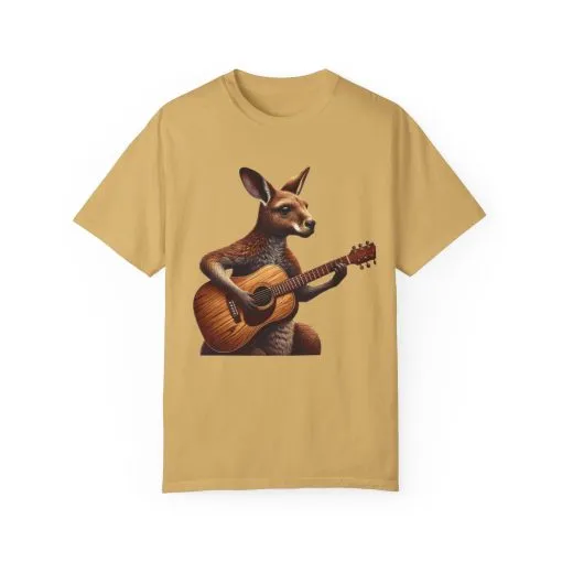 Cool Kangaroo Playing Guitar Unisex T-Shirt - Unique Gift for Music Lovers - Image 13