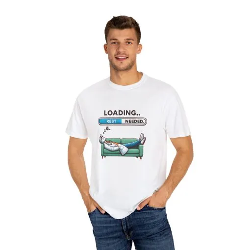 Loading Rest Needed Unisex Garment-Dyed T-Shirt - Image 3