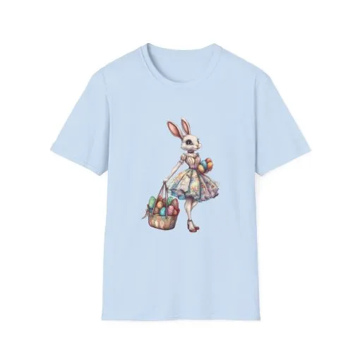 Easter Bunny Softstyle Unisex T-Shirt - Cute Spring Design for Holiday Celebrations - Image 26