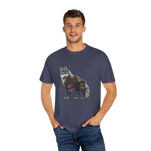 Mechanical Wolf Unisex T-Shirt - Unique Graphic Tee for Animal Lovers - Image 23