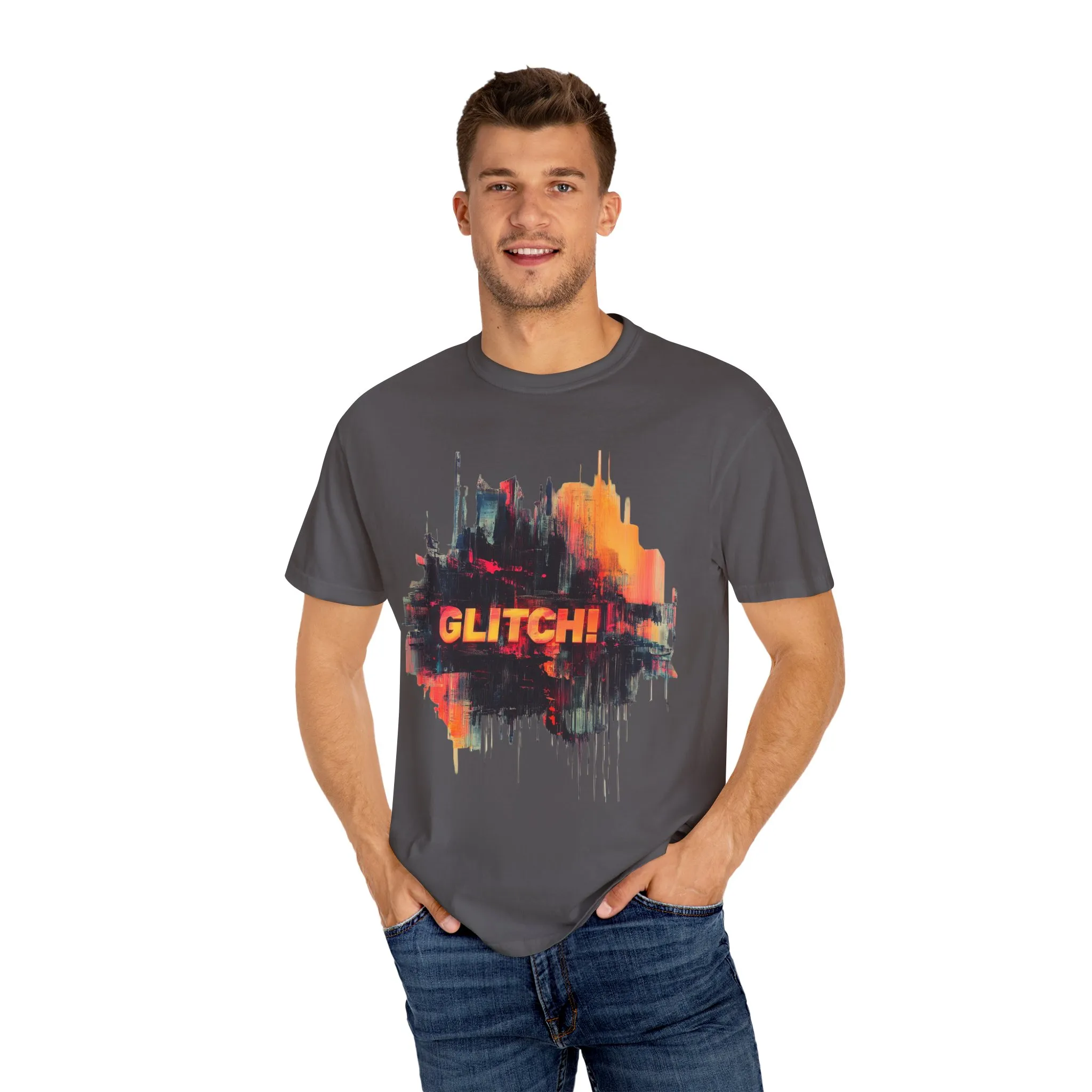 Trendy Unisex ‘GLITCH!’ T-Shirt - Vibrant Streetwear Inspired Tee - Image 35