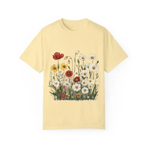 Floral Garden Unisex T-Shirt | Eco-Friendly, Casual Style for Spring & Summer - Image 7