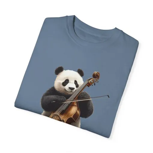 Cute Panda Playing Cello Unisex T-Shirt - Funny Animal Graphic Tee - Image 30