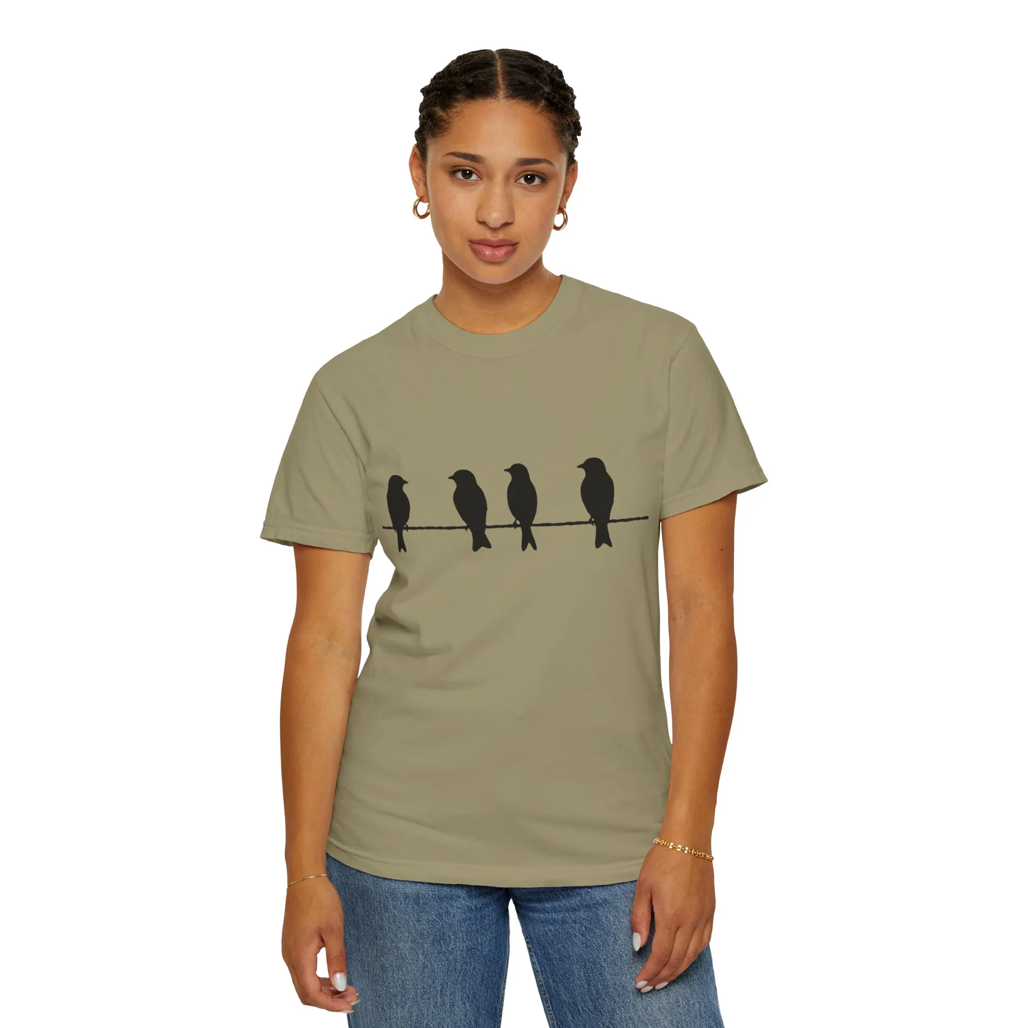 Minimalist Bird Silhouette Unisex T-Shirt - Image 16