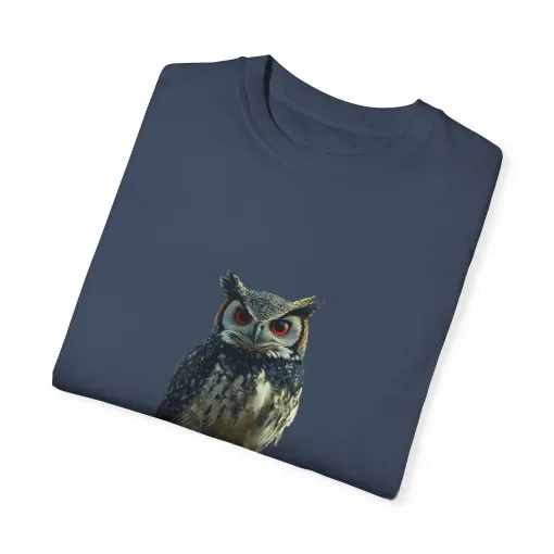 Funny Owl T-Shirt - "No Rules" Unisex Garment-Dyed Tee for Animal Lovers - Image 30