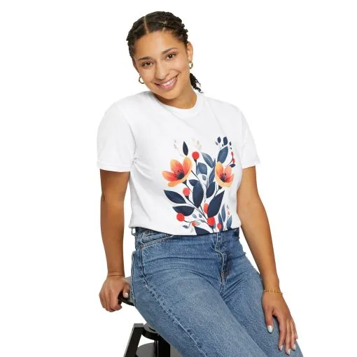 Floral Design Unisex T-Shirt - Perfect for Spring Celebrations - Image 4