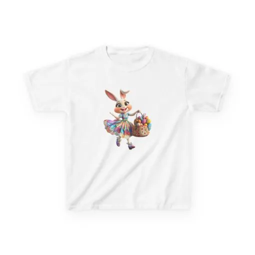 Easter Bunny Kids Tee - Cute Cotton T-Shirt for Spring Celebrations - Image 4