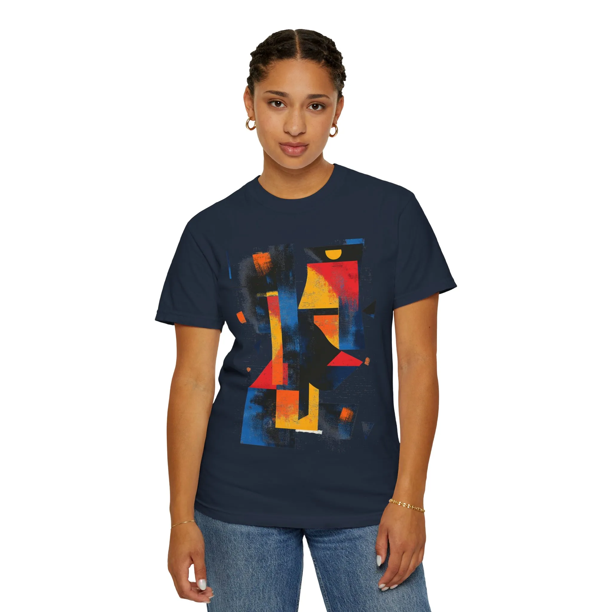 Colorful Abstract Art T-Shirt | Unisex Garment-Dyed Tee - Image 52