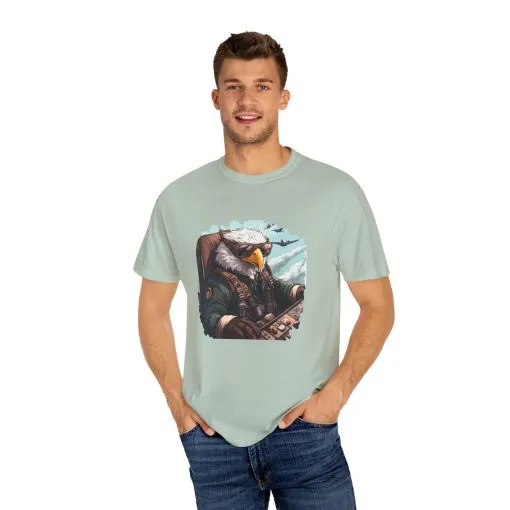 Pilot Eagle Unisex Garment-Dyed T-Shirt - Adventure Apparel for Aviation Enthusiasts - Image 19