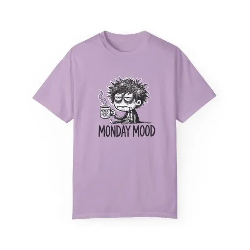 Unisex 'Monday Mood' Garment-Dyed T-Shirt - Perfect for Casual Days - Image 49
