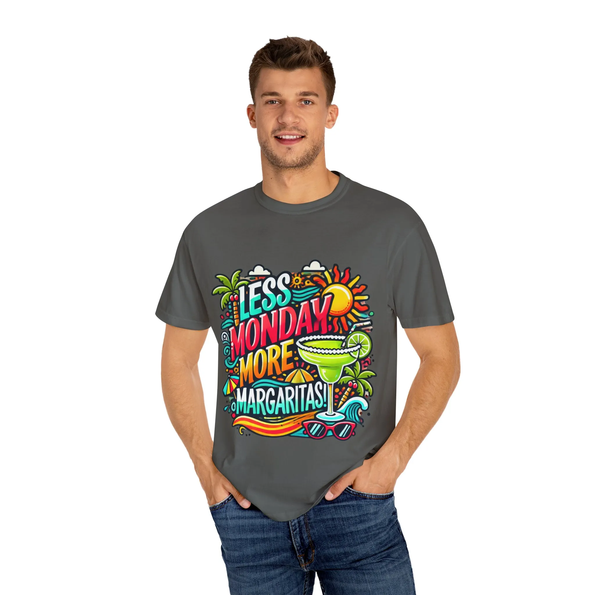 Less Monday More Margaritas Unisex T-Shirt - Fun Summer Vibes - Image 20