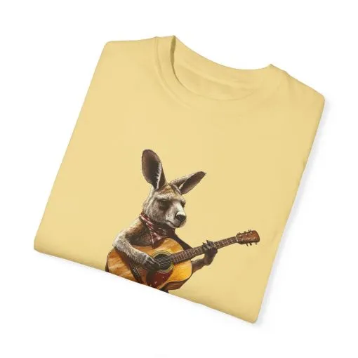 Funny Kangaroo Playing Guitar Unisex T-shirt - Image 30
