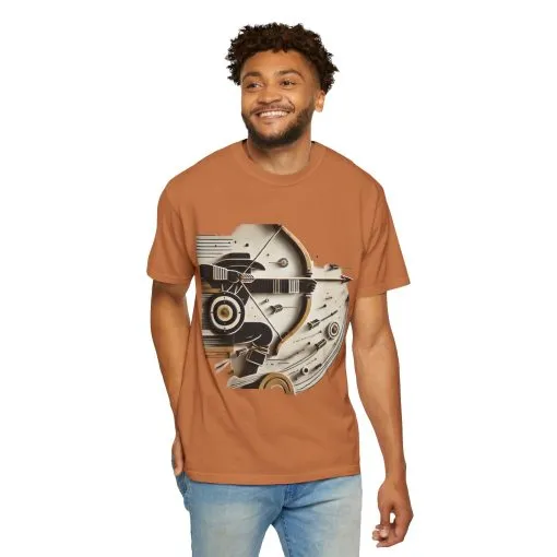 Retro-Inspired Unisex Garment-Dyed T-Shirt - Vintage Graphic Design - Image 12