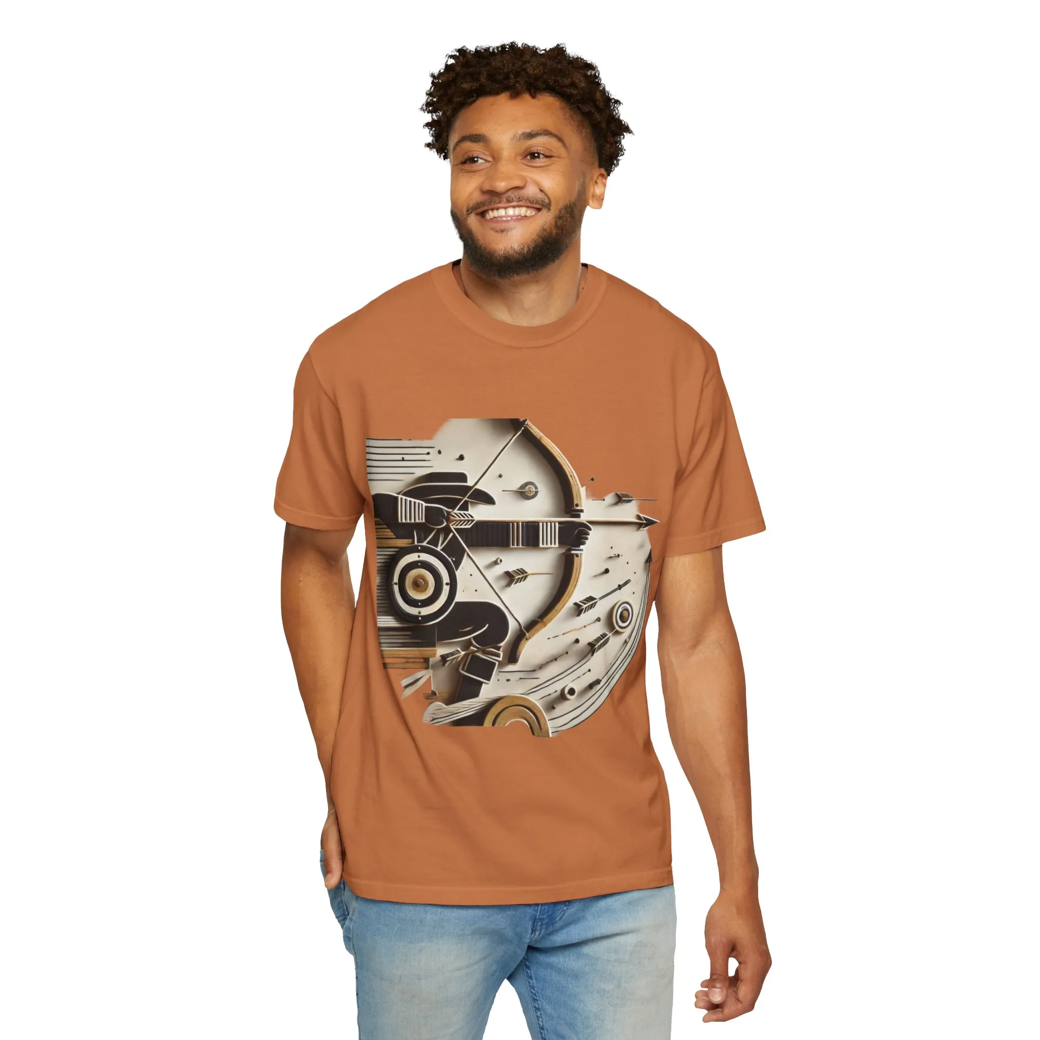 Retro-Inspired Unisex Garment-Dyed T-Shirt - Vintage Graphic Design - Image 12