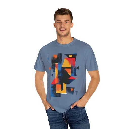 Colorful Abstract Art T-Shirt | Unisex Garment-Dyed Tee - Image 31