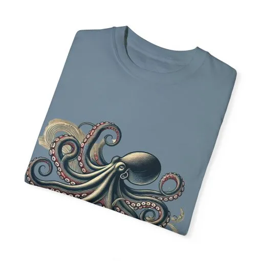 Unisex Ocean-Inspired Octopus T-Shirt - Nautical Graphic Tee - Image 3