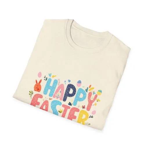 Happy Easter Unisex Softstyle T-Shirt - Vibrant Seasonal Tee for Spring Celebrations - Image 22