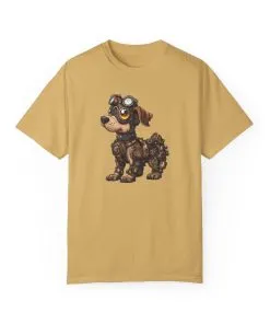 Steampunk Dog Unisex Garment-Dyed T-Shirt