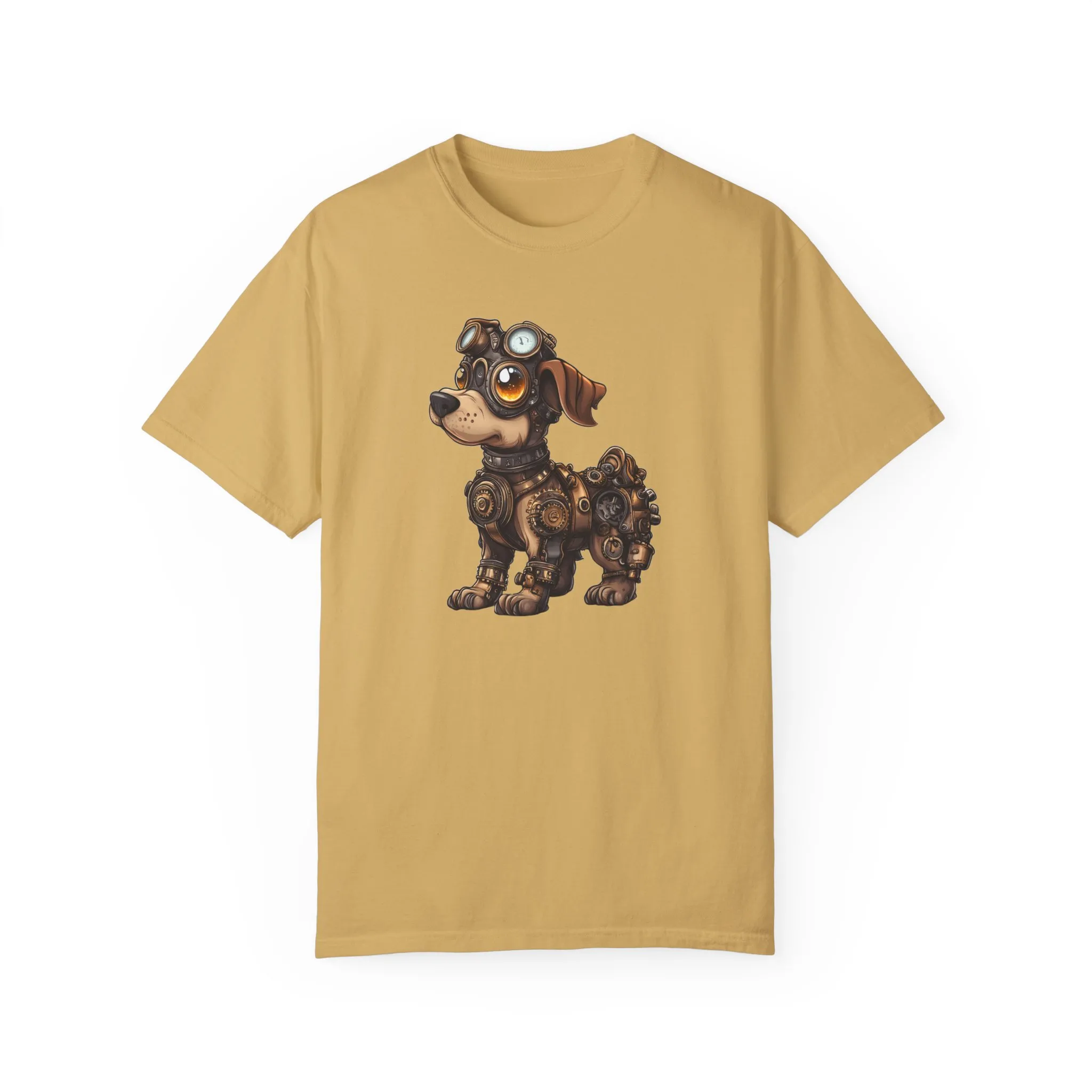 Steampunk Dog Unisex Garment-Dyed T-Shirt