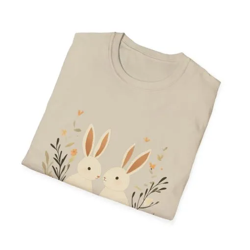 Easter Bunny Graphic Unisex Softstyle T-Shirt - Image 10